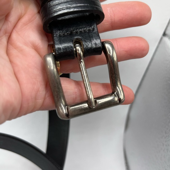Vintage Dockers 30-32 men’s black Italian leather belt #7 - Picture 14 of 15